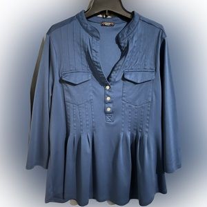 Long Sleeve Blue Shirt